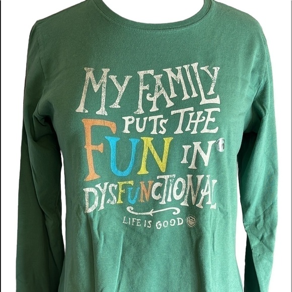 Life is Good Crusher Tee Long Sleeve Men's Medium T-Shirt - Picture 1 of 5